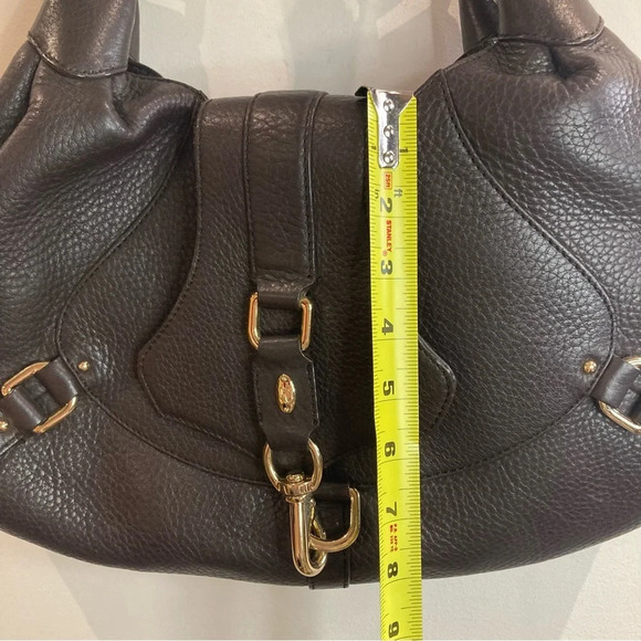 COLE HAAN Large Baguette Shaped With 3 Compartments Gold Hardware Shoulder  Bag - Picture 4 of 16